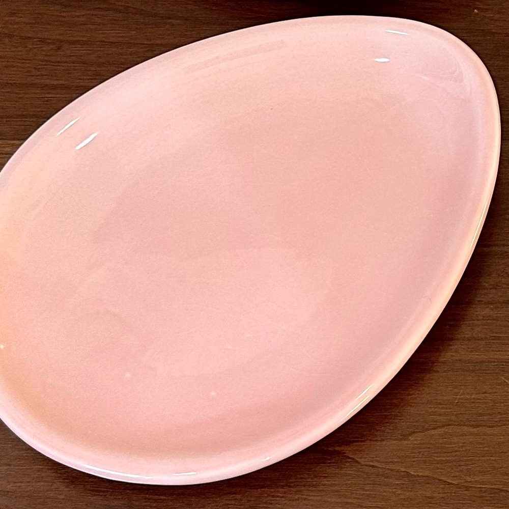 🐰🌟4xHP🌟Easter Set 4 Blue & Pink Egg Shaped Dessert Plates IQ Accessories - Picture 8 of 8